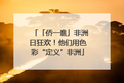 「侨一瞧」非洲日狂欢！他们用色彩“定义”非洲