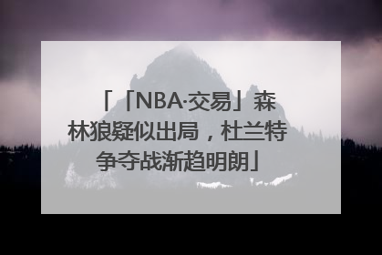 「NBA·交易」森林狼疑似出局，杜兰特争夺战渐趋明朗