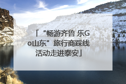 “畅游齐鲁 乐Go山东”旅行商踩线活动走进泰安