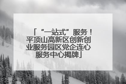 “一站式”服务！平顶山高新区创新创业服务园区党企连心服务中心揭牌