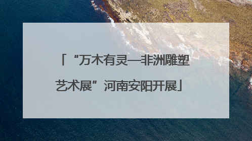 “万木有灵—非洲雕塑艺术展”河南安阳开展
