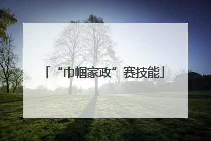 “巾帼家政”赛技能