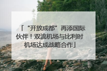 “开放成都”再添国际伙伴！双流机场与比利时机场达成战略合作