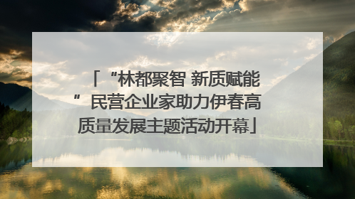 “林都聚智 新质赋能”民营企业家助力伊春高质量发展主题活动开幕