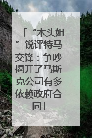 “木头姐”锐评特马交锋：争吵揭开了马斯克公司有多依赖政府合同