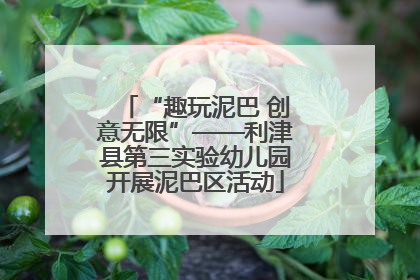 “趣玩泥巴 创意无限”——利津县第三实验幼儿园开展泥巴区活动