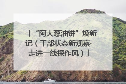 “阿大葱油饼”焕新记（干部状态新观察·走进一线探作风）