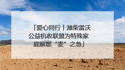爱心同行丨潍柴雷沃公益机收联盟为特殊家庭解燃“麦”之急