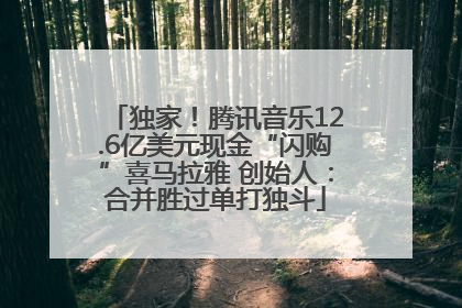 独家！腾讯音乐12.6亿美元现金“闪购”喜马拉雅 创始人：合并胜过单打独斗
