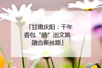 甘肃庆阳：千年香包“绣”出文旅融合新丝路