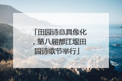 田园诗意具像化，第八届都江堰田园诗歌节举行