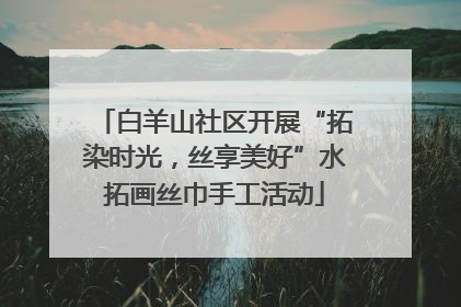 白羊山社区开展“拓染时光，丝享美好”水拓画丝巾手工活动