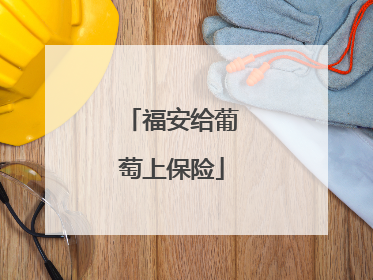福安给葡萄上保险