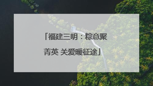 福建三明：粽意聚菁英 关爱暖征途