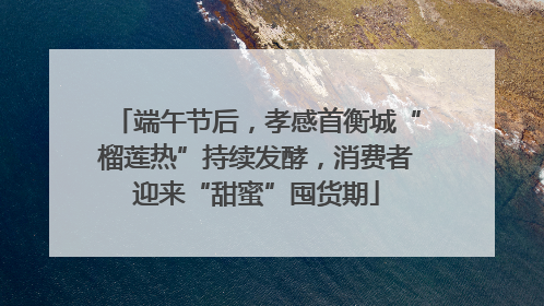 端午节后，孝感首衡城“榴莲热”持续发酵，消费者迎来“甜蜜”囤货期