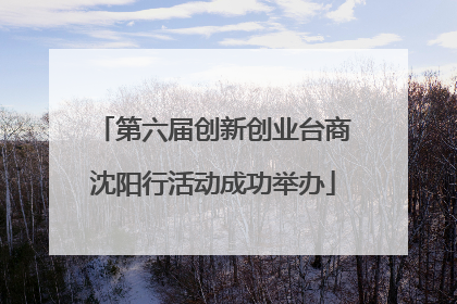 第六届创新创业台商沈阳行活动成功举办