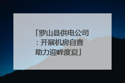 罗山县供电公司：开展机房自查 助力迎峰度夏