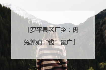罗平县老厂乡：肉兔养殖“钱”景广