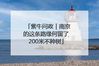 紫牛问政｜南京的这条路缘何留了200米不种树