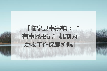 临泉县韦寨镇：“有事找书记”机制为夏收工作保驾护航