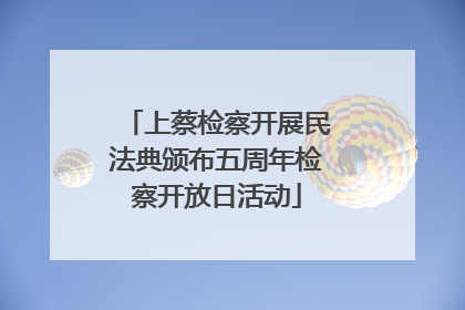 上蔡检察开展民法典颁布五周年检察开放日活动