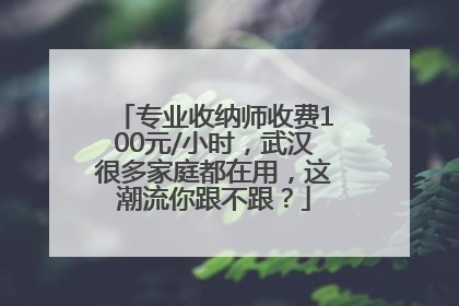 专业收纳师收费100元/小时，武汉很多家庭都在用，这潮流你跟不跟？