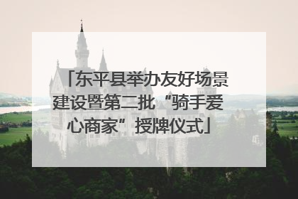 东平县举办友好场景建设暨第二批“骑手爱心商家”授牌仪式