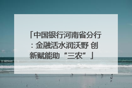 中国银行河南省分行：金融活水润沃野 创新赋能助“三农”