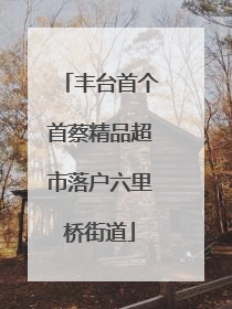 丰台首个首蔡精品超市落户六里桥街道