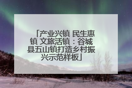 产业兴镇 民生惠镇 文旅活镇：谷城县五山镇打造乡村振兴示范样板