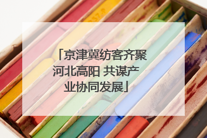 京津冀纺客齐聚河北高阳 共谋产业协同发展