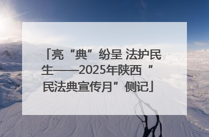 亮“典”纷呈 法护民生——2025年陕西“民法典宣传月”侧记