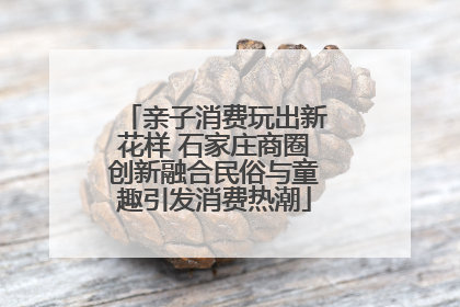 亲子消费玩出新花样 石家庄商圈创新融合民俗与童趣引发消费热潮