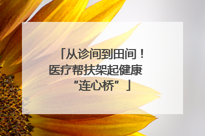 从诊间到田间！医疗帮扶架起健康“连心桥”