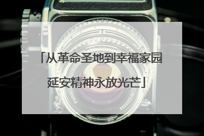 从革命圣地到幸福家园 延安精神永放光芒