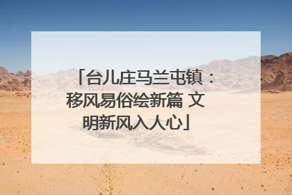 台儿庄马兰屯镇：移风易俗绘新篇 文明新风入人心