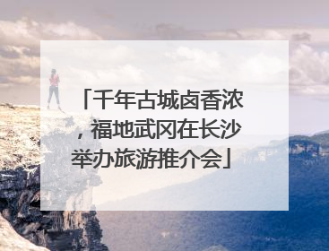 千年古城卤香浓，福地武冈在长沙举办旅游推介会