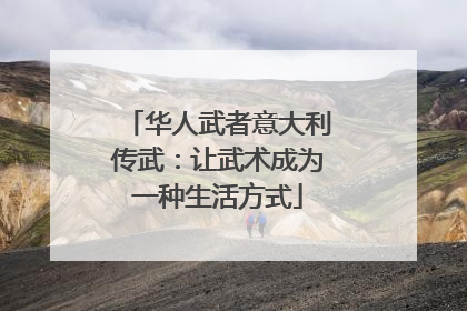 华人武者意大利传武：让武术成为一种生活方式