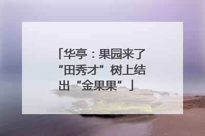 华亭：果园来了“田秀才”树上结出“金果果”