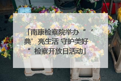 南康检察院举办“‘典’亮生活 守护美好”检察开放日活动