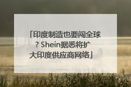 印度制造也要闯全球？Shein据悉将扩大印度供应商网络