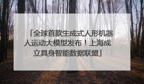 全球首款生成式人形机器人运动大模型发布！上海成立具身智能数据联盟