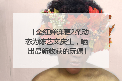 全红婵连更2条动态为陈艺文庆生，晒出最新收获的玩偶