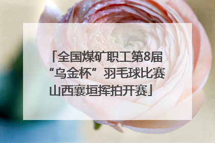 全国煤矿职工第8届“乌金杯”羽毛球比赛山西襄垣挥拍开赛