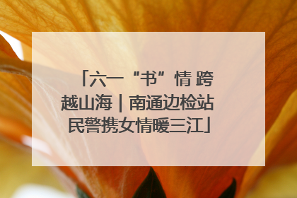 六一“书”情 跨越山海｜南通边检站民警携女情暖三江