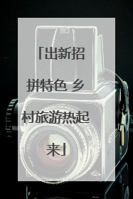 出新招 拼特色 乡村旅游热起来