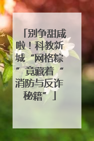 别争甜咸啦！科教新城“网格粽”竟藏着“消防与反诈秘籍”