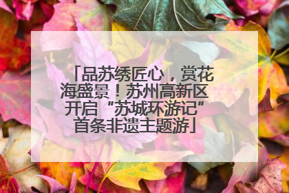 品苏绣匠心，赏花海盛景！苏州高新区开启“苏城环游记”首条非遗主题游