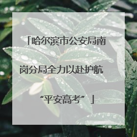 哈尔滨市公安局南岗分局全力以赴护航“平安高考”