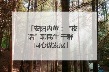安阳内黄：“夜话”聊民生 干群同心谋发展